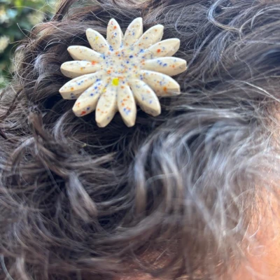 Confetti Flower Hair Clip