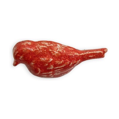 Red Diamond Bird Brooch